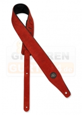 Gaucho Gitarrengurt Suede Two rot